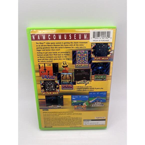 Namco Museum (Microsoft Original Xbox, 2001) Complete CIB Tested Works Game - Picture 7 of 8